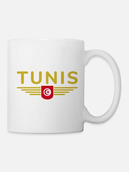 Tunis Design – Für Hauptstadtliebhaber - Tasse - Weiß