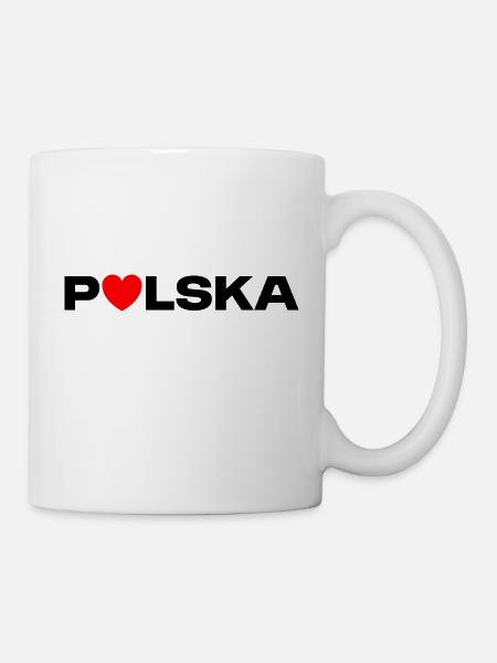 LOVE POLSKA Cadeau - Mug blanc - blanc