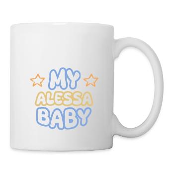 Prénom Alessa - Mug blanc - blanc - Droite