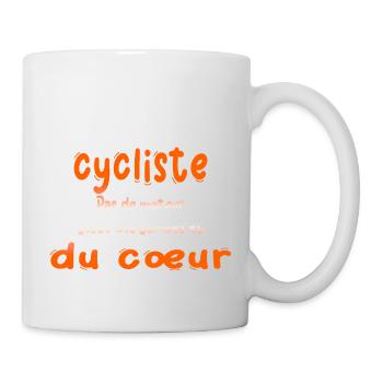 Bike Bikes Just Legs & Heart Cyclist - Mug - white - Right
