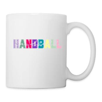 Handball couleurs - cadeau amateur de handball - Mug blanc - blanc - Droite