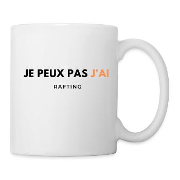 Ich kann nicht, ich kann Wasserrafting machen - Tasse - Weiß - Rechts