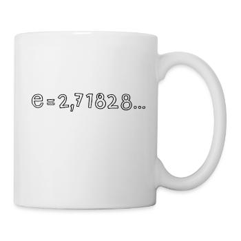 Tag der Eulerschen Zahl - Tasse - Weiß - Rechts