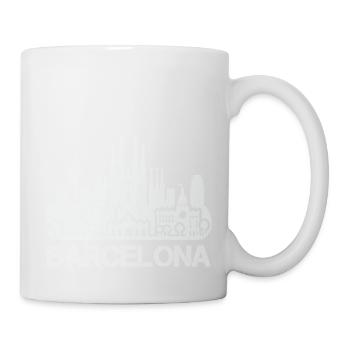 barcelona skyline - Mug - white - Right