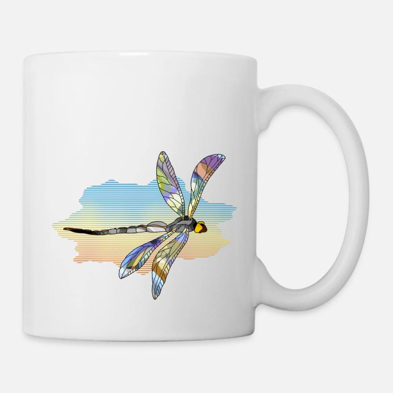 Libelle - Tasse - Weiß