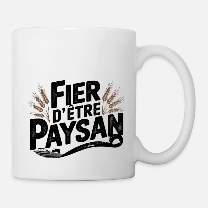 Fier d'être Paysan - Mug blanc - blanc