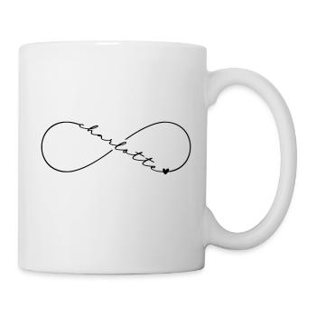 Charlotte Name Infinitysymbol - Tasse - Weiß - Rechts