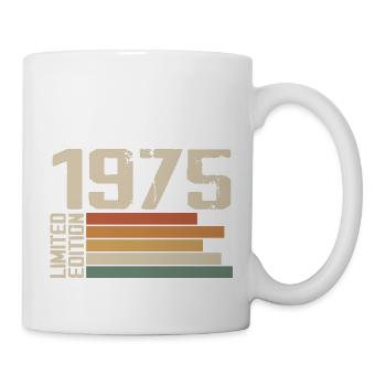 1975 Vintage - Retro 1975 Geburtstagsgeschenk 1975 - Tasse - Weiß - Rechts