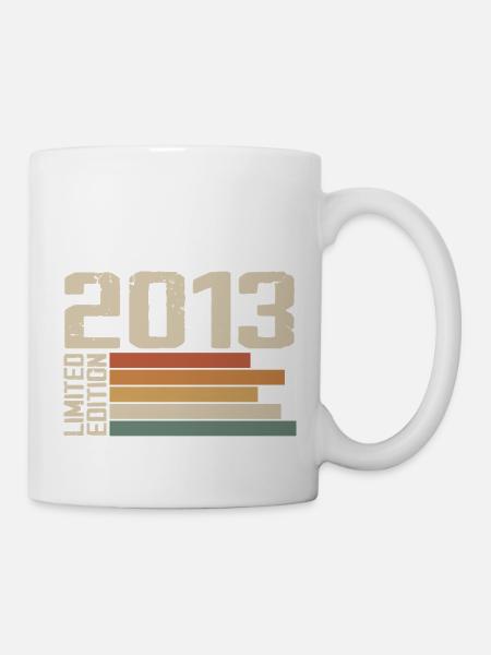 2013 Jahrgang - Retro 2013 Jubiläumsgeschenk 2013 - Tasse - Weiß