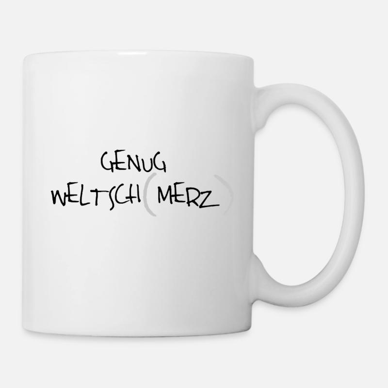Weltschmerz Merz - Tasse - Weiß