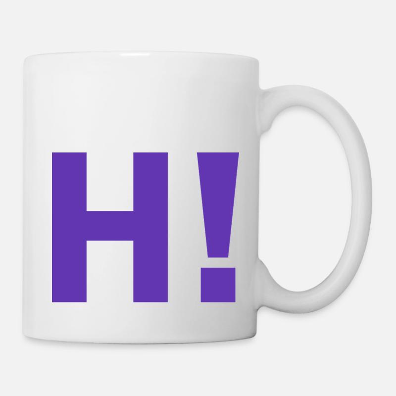 H point d'exclamation - Mug blanc - blanc