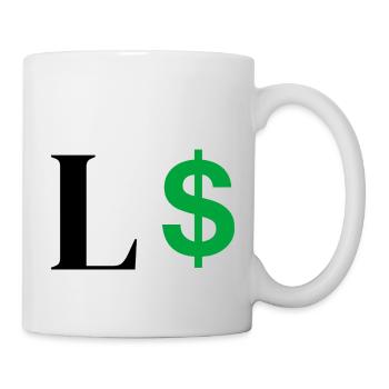 Letter l dollar - Mug - white - Right