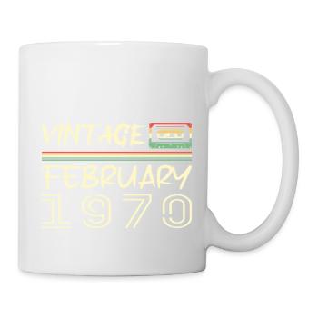 février 1970 meilleur cadeau février 1970 february - Mug blanc - blanc - Droite