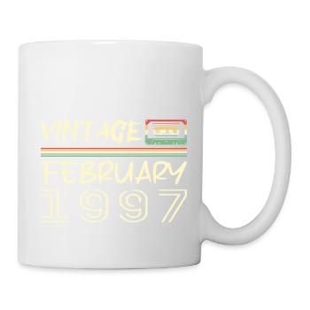 Februar 1997 Bestes Geschenk Februar 1997 Februar - Tasse - Weiß - Rechts