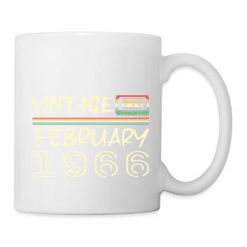 février 1966 meilleur cadeau février 1966 february - Mug blanc - blanc - Droite