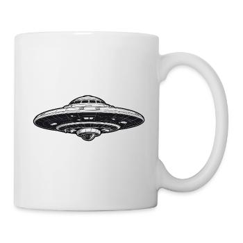 UFO UAP Flying Saucer Spaceship Space Ship - Mug - white - Right