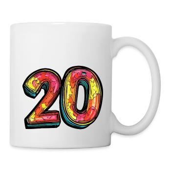 20 Number Colorful - Mug - white - Right