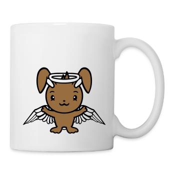 Bunny Angel Holy Sky Wings Good Flying Love - Mug - white - Right