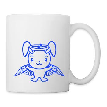 Bunny Angel Holy Sky Wings Good Flying Love - Mug - white - Right