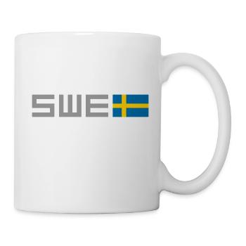 Schweden - Tasse - Weiß - Rechts