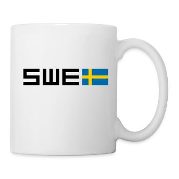 Schweden - Tasse - Weiß - Rechts
