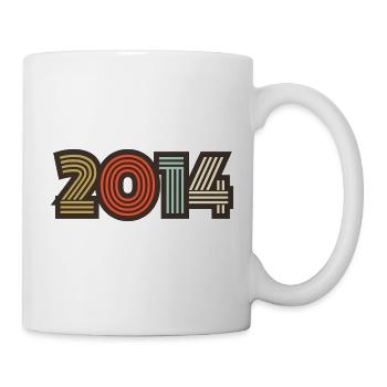2014 retro vintage - Mug - white - Right