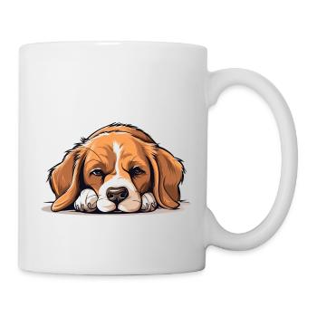 Morgenmuffel auf vier Beinen - Tasse - Weiß - Rechts