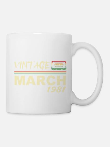März 1981 - März 1981 - Tasse - Weiß