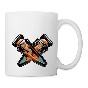 Hair clippers hairdresser - Mug - white - Right
