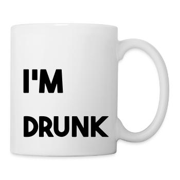 Ich bin betrunken. - Tasse - Weiß - Rechts