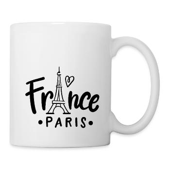 France Paris - Tasse - Weiß - Rechts