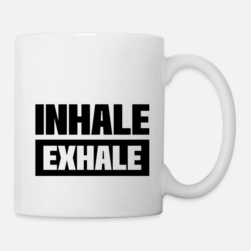 INSPIREZ EXPIREZ - Mug blanc - blanc