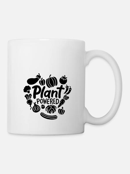 Plant powered - Tasse - Weiß
