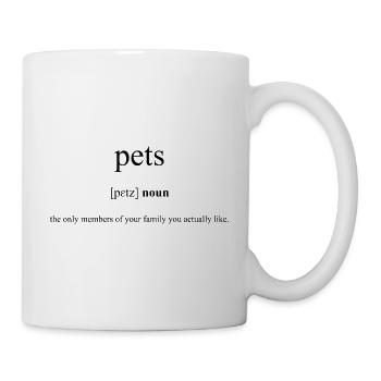 Pets (Haustiere) Definition Dictionary - Tasse - Weiß - Rechts