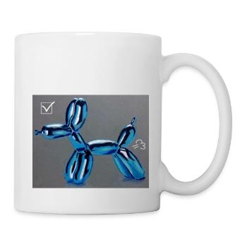 Hunde-Ballon - Tasse - Weiß - Rechts