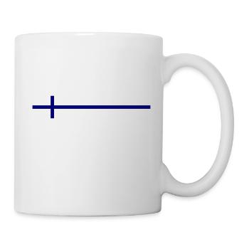 Finnland Fahne - Tasse - Weiß - Rechts