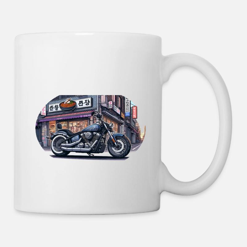 鉄鬼 Tekki Chopper - Tasse - Weiß
