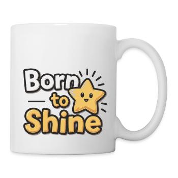 Born to Shine – Strahlender Stern - Mug - white - Right