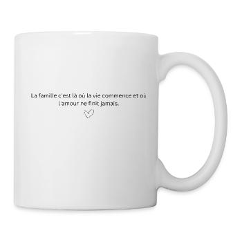 FAMILY IS WHERE LIFE BEGINS - Mug - white - Right