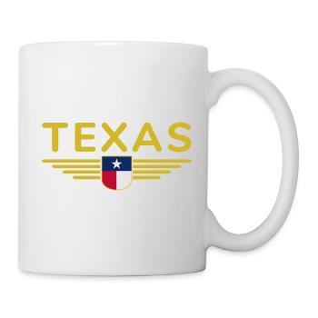 Texas Fan T-Shirt – Lone Star Style - Tasse - Weiß - Rechts