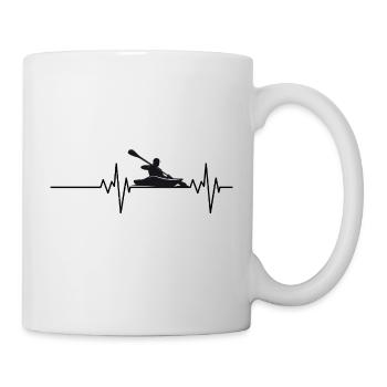 Heartbeat Canoeing Canoeing Heartbeat - Mug - white - Right