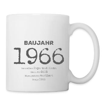 Baujahr 1966 - Tasse - Weiß - Rechts