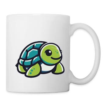 Green land turtle - Mug - white - Right