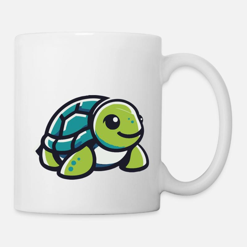 Green land turtle - Mug - white
