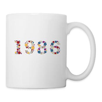 Fleurs 1986 - Mug blanc - blanc - Droite