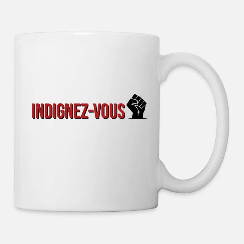 T-shirt Indignez-vous Stéphane Hessel Citoyen Enga - Mug - white