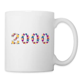 Fleurs 2000 - Mug blanc - blanc - Droite