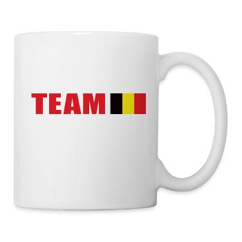 Équipe de soutien Belgique - Mug blanc - blanc - Droite