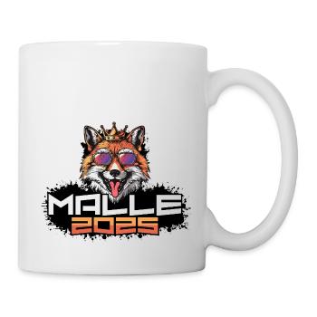 Malle 2025 Party Fuchs - Tasse - Weiß - Rechts