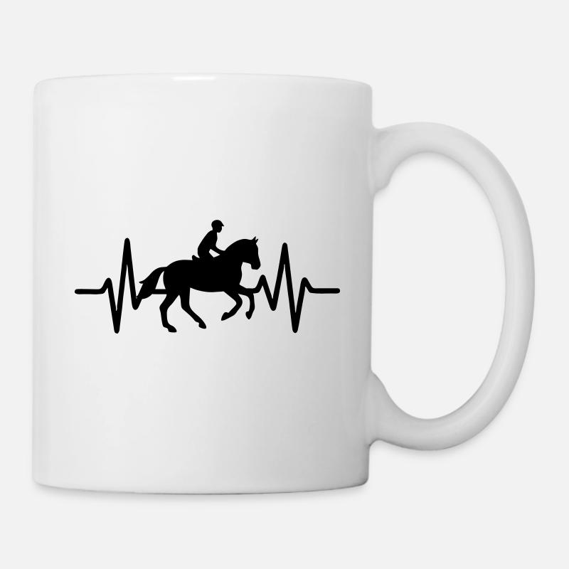 Heartbeat Riding - Mug - white
